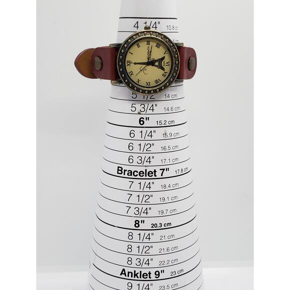 Eiffel tower women's watch. Eiffel tower on watch face. Working watch - Picture 7 of 8